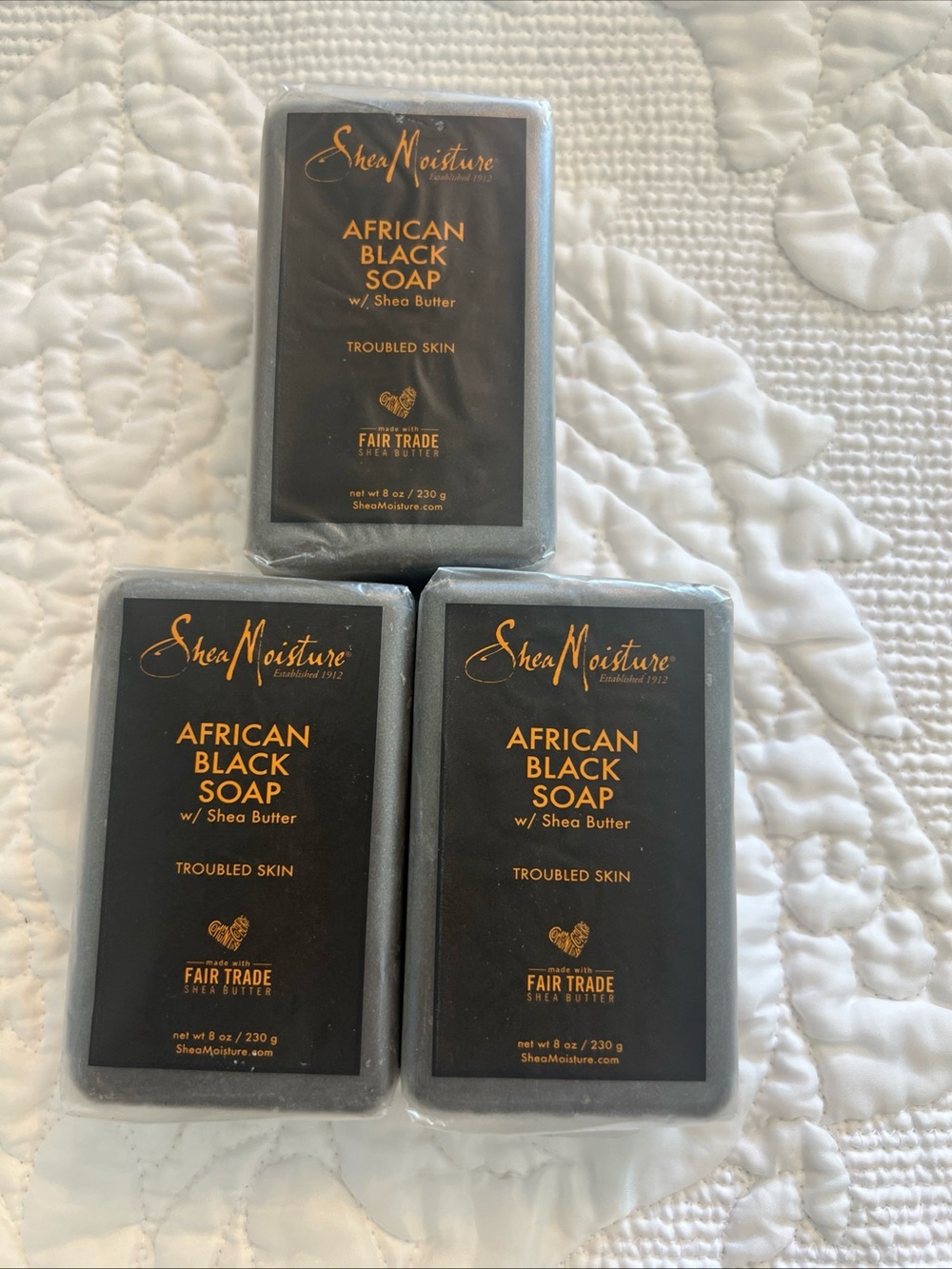 SheaMoisture African Black Bar Soap - Moisturizing - Calm & Clearing - 3 Bars